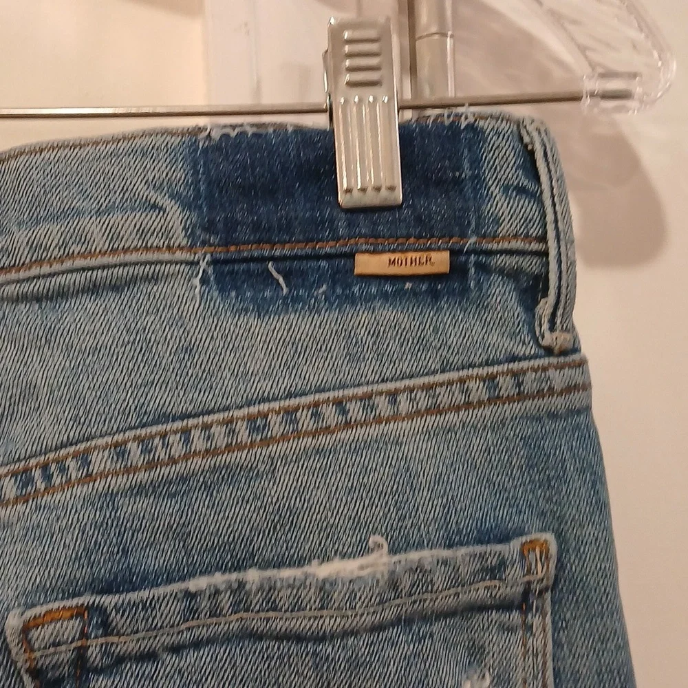 Mother Superior The Insider Crop Step Fray Jeans In Holy Melancholy Size 28